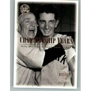  2000 Upper Deck UD Yankees Legends #81 Billy Martin 53 TCY 