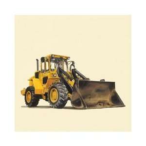  yellow bulldozer art