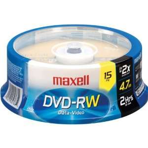 2x Rewritable DVD RW Spindle   15 Disc Spindle (635117 