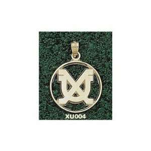   Musketeers Solid 10K Gold XU In Circle Pendant