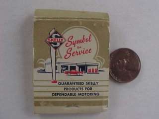   ,Illinois Skelly Gas & Oil service station matchbook food too  