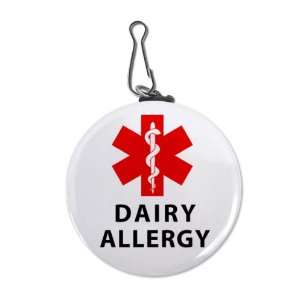  Creative Clam Dairy Allergy Red Medical Alert 2.25 Inch 