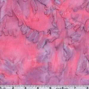  45 Wide Patina Handpaints Batik Pink Fabric By The Yard 