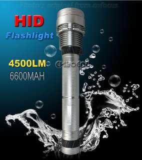 NEW 50W/38w HID Xenon Torch Flashlight 6600MAH 4500Lumens 3000ft 