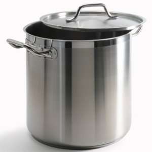   Gastronome Pro Stainless Steel 14.6 Quart Deep Stock Pot with Lid