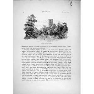Cumnor Churchyard Stanton River Thames 1885 Cassell 