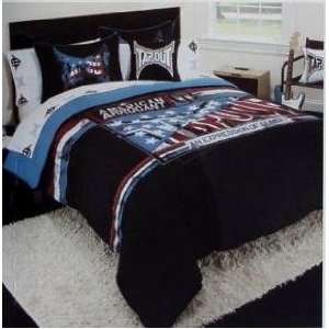 Tapout All American Full Bed Set (Comforter, Pillow Sham & Decorative 