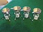   STEEL 4 OZ BUTTER WARMERS BY BLOOMFIELD, INDIANA INC. USA LOT OF 4