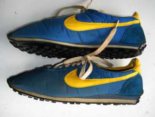   VINTAGE JAPAN NIKE WAFFLE RUNNING SHOES SNEAKERS BLUE/YELLOW   