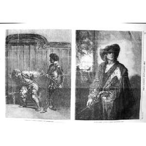  1856 BRAVOS ART LIBERTY FINE ART MEN SWORDS MEIONIER