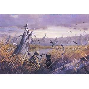   Old Pals Black Lab Hunting Print Signed and Numbered 