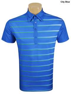 New Sligo Golf Tommy Polo Shirt City Blue Size Large  