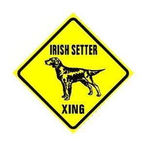  IRISH SETTER CROSSING sign * st dog