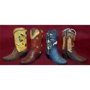  New   Cowboy Boot Figurine, 4 Asst. Case Pack 48 by DDI 