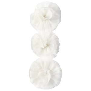 Martha Stewart Crafts Flower Stickers, Fabric White Pearl 