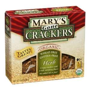  Marys Gone Crackers 37431 Organic Herb Crackers Gluten 