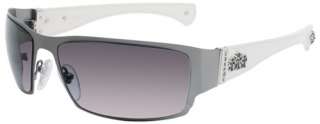 Chrome Hearts TAINT Silver Sunglasses White Leather  