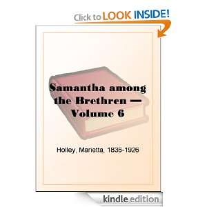 Samantha among the Brethren   Volume 6 Marietta Holley  