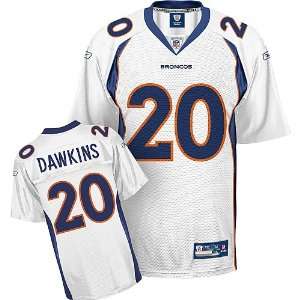  Denver Broncos Brian Dawkins White Replica Football Jersey 