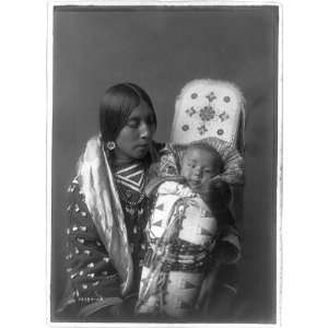   Indians,Native Americans,infants,cradleboard,c1908