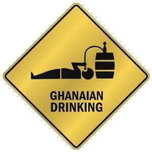    GHANAIAN DRINKING  CROSSING SIGN COUNTRY GHANA