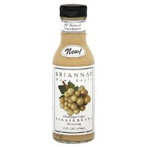 Briannas, Dressing Vrgrt Caper Chmpgn, 12 Ounce (6 Pack)  