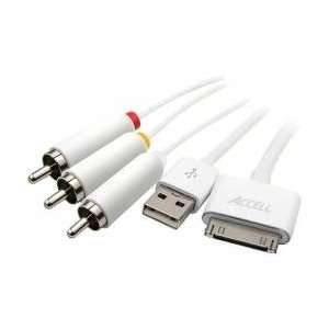   /iPhone/iPad Composite AV Cable with USB Sync/Charge 