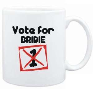  Mug White  Vote for Bridie  Female Names Sports 