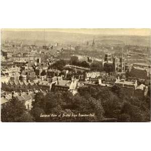   Vintage Postcard General View from Brandon Hill   Bristol England UK