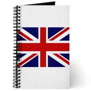  Journal (Diary) with British English Flag HD on Cover 