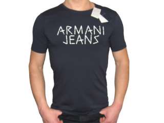 Authentic Armani Jeans Dark Blue T Shirt   M L XL XXL  