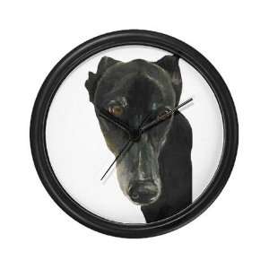  Black Greyhound Head Pets Wall Clock by 