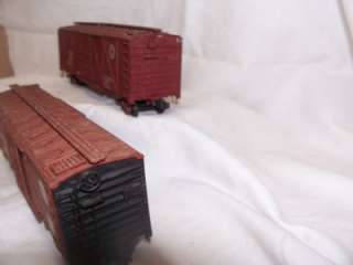   vintage metal box cars (Leigh  New England/ NYC System  P &L.E)  
