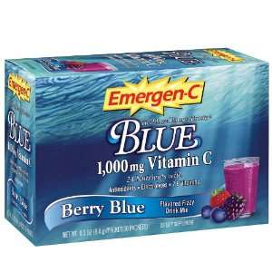  Emergen C Blue Vitamin C Drink Mix, Berry Blue Health 