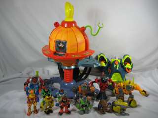 LOT of Fisher Price PLANET HEROES Solar Quarters Turbo Shuttle Figures 