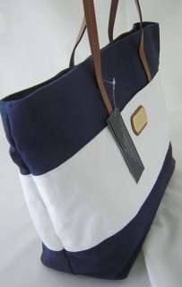 Nwt $79 Authentic Tommy Hilfiger Womens Purse Bag Large Tote Navy Blue 
