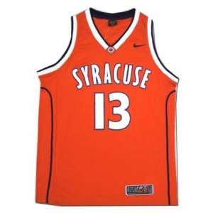  Nike Syracuse Orangemen #13 Orange Replica Basketball Jersey 