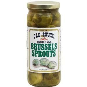  Old South brussels sprouts, pickled, mild, 16 oz. glass 