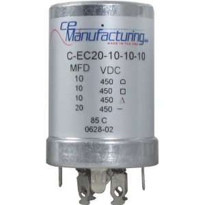   20/10/10/10uF 450VDC Multi Section Can Capacitor Musical Instruments