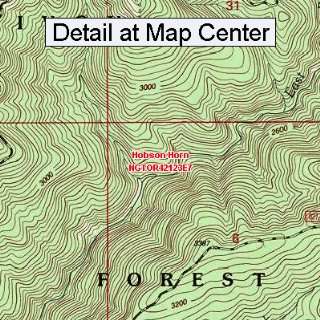  USGS Topographic Quadrangle Map   Hobson Horn, Oregon 
