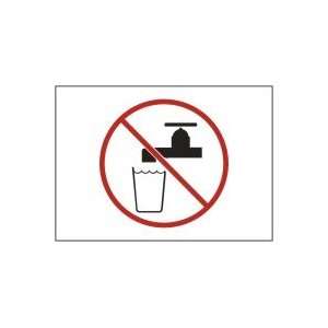  7X10 UNSAFE TO DRINK SYMBOL 7X10 Sign