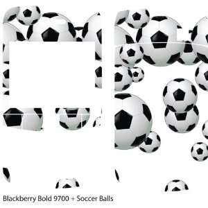  Soccer Balls Design Protective Skin for Blackberry Bold 