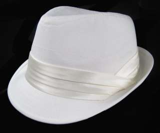 SWANKY Fedora Texedo Low Rider Hat WHITE  