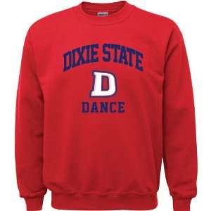  Dixie State Red Storm Red Youth Dance Arch Crewneck 