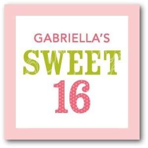 Custom Gift Tag Stickers   Sweet Sixteen By Hello Little One For Tiny 
