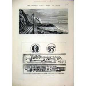    Channel Tunnel 1882 Dover Railway Beaumont Machine