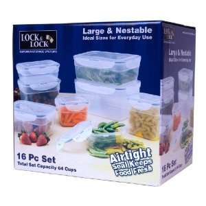   16 Piece Polypropylene Food Storage Container Set