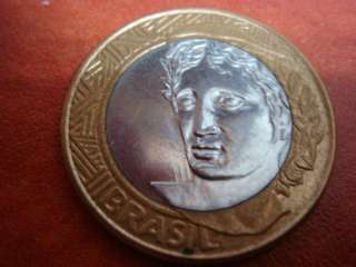 Brazil 1 Real 2003 , Bi Metalic COIN  