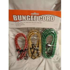  Bungee Cord, 3 assorted colors, 6 cords all together
