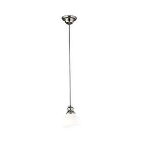   Antique Nickel Sutton Transitional Single Light Pendant from the Sutt